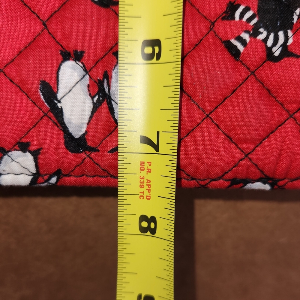 Vera Bradley Penguins Red Iconic Grand 24in Tote Bag Winter 2017 REVERSIBLE RARE - Picture 9 of 9
